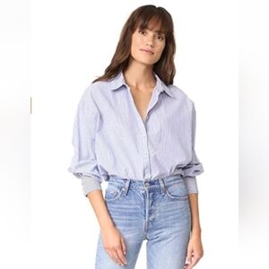 Free People Lakehouse Button Down Shirt Retail Sz Xs